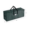 Hastings Home Christmas Tree Storage Canvas Bag up to 9 FT Artificial Trees, Protects Holiday Decorations, Green 651884YQL